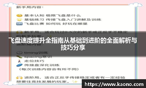 飞盘速度提升全指南从基础到进阶的全面解析与技巧分享